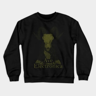 ASCii Savage Girl - Ave Electronica (Yellow) Crewneck Sweatshirt